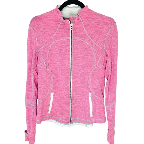 lululemon athletica Forme Jacket Cuffins In Wee Are From Space Neon Pink SZ 10 - Picture 6 of 14
